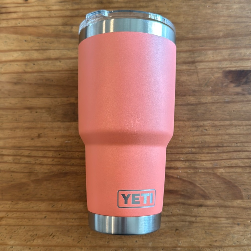 Yeti coral tumbler 30oz